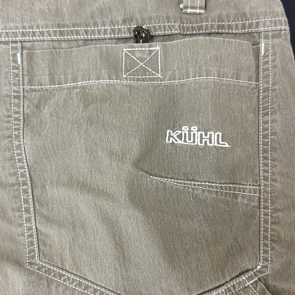 Kuhl Ramblr Green Cargo Shorts Sz 40 Outdoor Hiking Zip Pockets Utility … - Picture 4 of 14